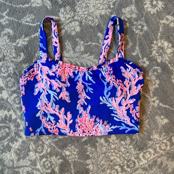 Lilly Pulitzer Zahara Ruffled Sports Bra - Picture 1 of 4